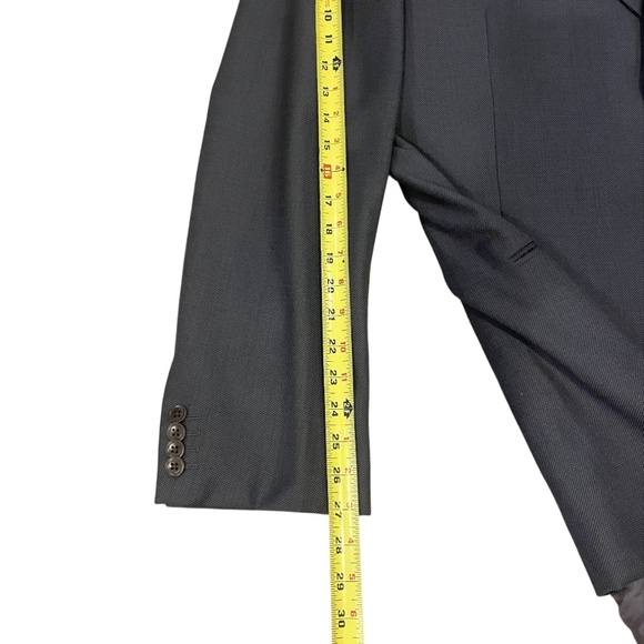 Armani Collezioni Gray Pleated Men’s Suit Jacket Pant 48L - Picture 5 of 15